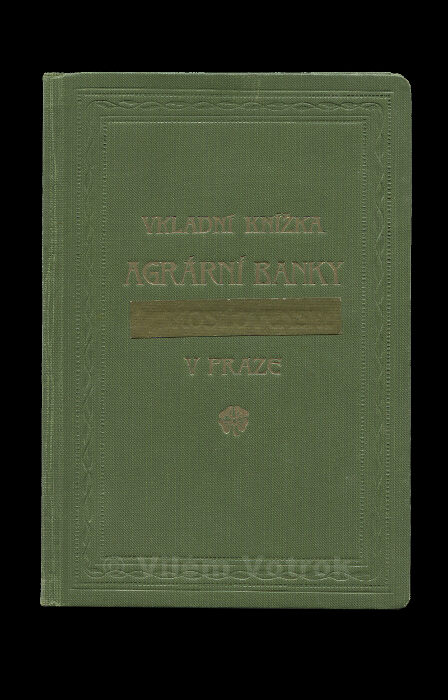 Einlagenbuch der Agrarian Bank in Prag 00005