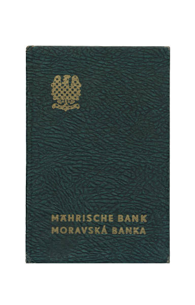 Vkladní knížka Moravské banky - tmavězelná 45