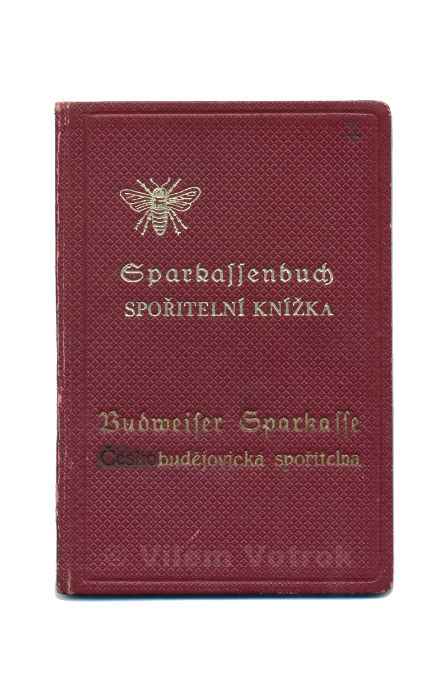 Českobudějovická spořitelna spořitelní knížka 204