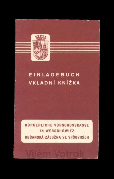 Municipal credit union in Vršovice Savingsbook