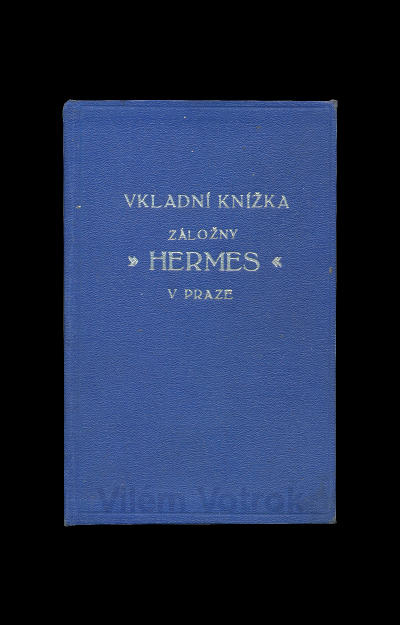Vkladní knížka záložny HERMES v Praze