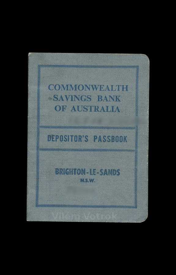 Commonwealth Savings Bank of Australia - Depositor's passbook