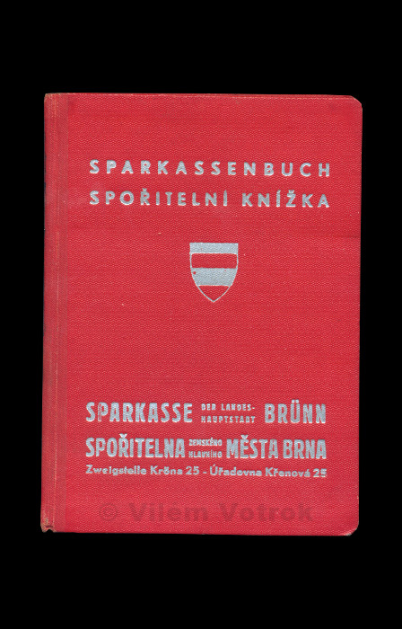 Sparkassenbuch Sparkasse der Landes-Hauptstadt Brünn 421