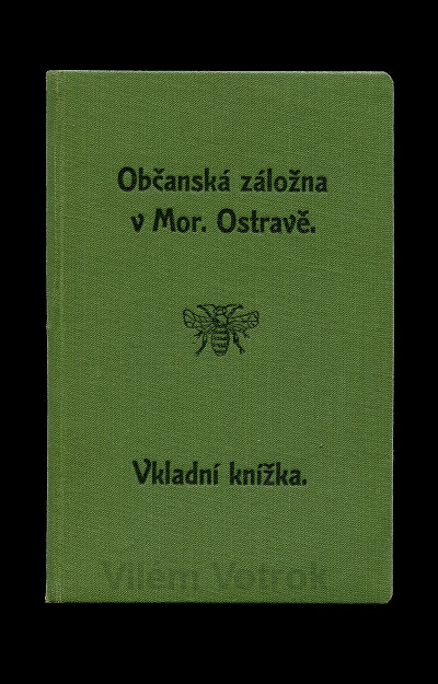 Občanská záložna v Moravské Ostravě vkladní knížka