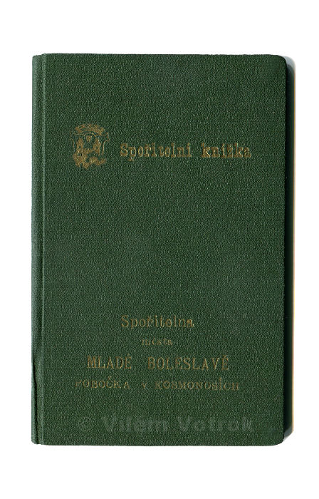 Mlada Boleslav savingsbank in Kosmonosy savingsbook