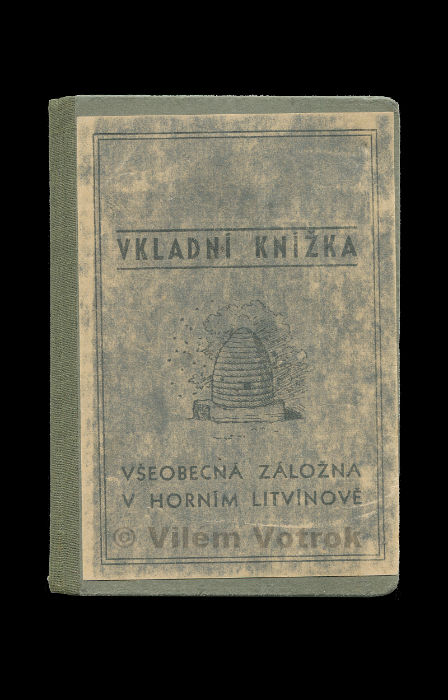 Vkladní knížka všeobecná záložna v Horním Litvínově