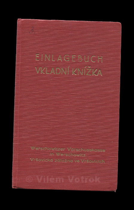 Credit union in Vrsovice savingsbook 635