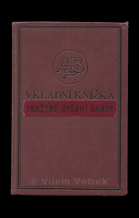 Vkladní knížka Pražské úvěrní banky