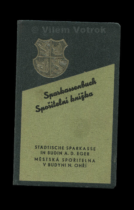 Sparkassenbuch Städtische sparkasse in Budin an der Eger 960