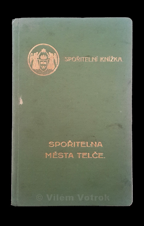 Spořitelní knížka spořitelny města Telče VK-1460