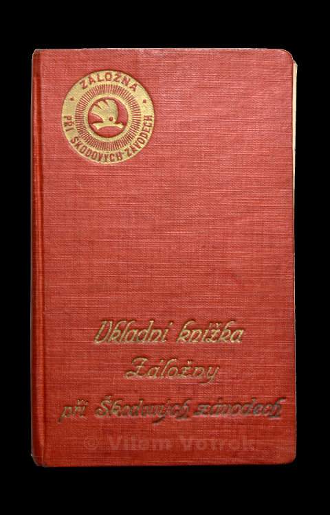 Vkladní knížka Záložny při Škodových závodech v Plzni 1508