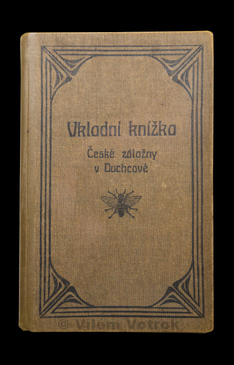 Česká záložna v Duchcově Vkladní knížka 1583