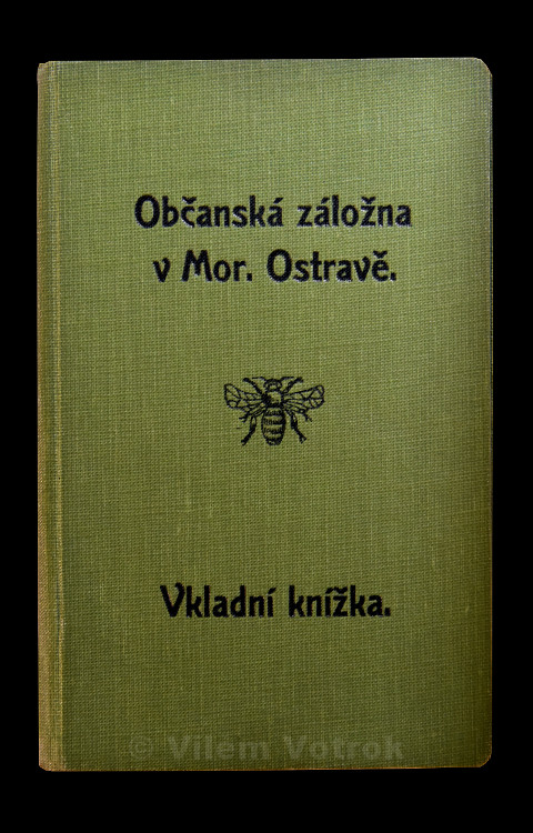 Občanská záložna v Moravské Ostravě vkladní knížka 1642