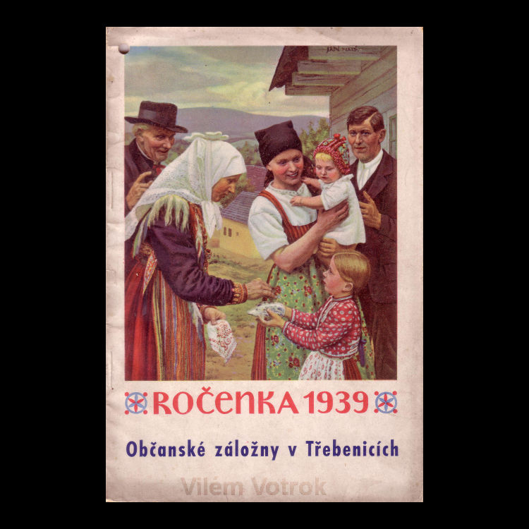 Občanská záložna v Třebenicích Ročenka 1939
