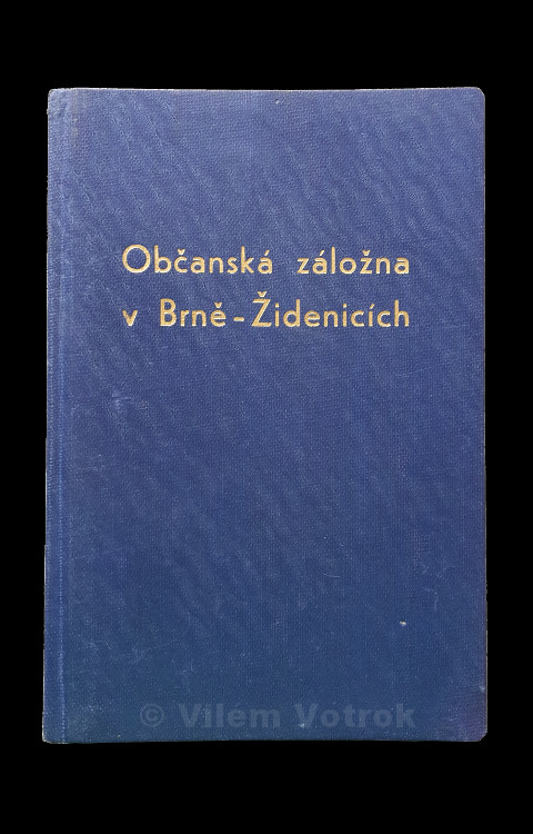 Občanská záložna v Brně Židenicích vkladní knížka 1496